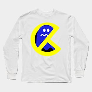 PacBuster Version 2 - Pacman Ghostbusters style logo! Long Sleeve T-Shirt